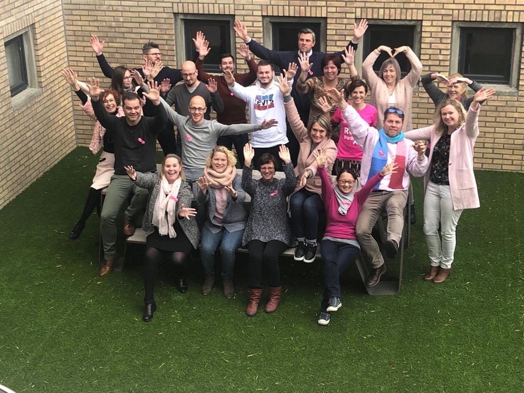 MOLENBERGNATIE BELGIUM CELEBRATES PINK MONDAY TO SUPPORT BREAST CANCER SURVIVORS